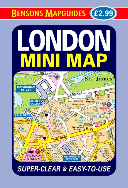 London Mini Map 9781898929628 Bensons Mapguides